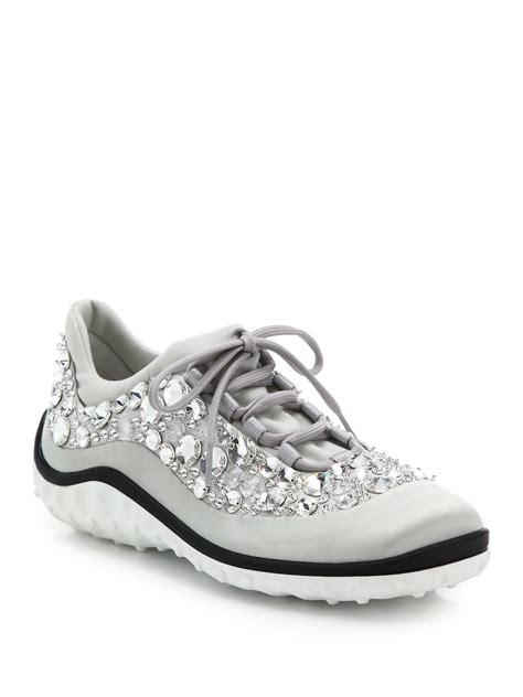 miu miu swarovski sneakers|miu mi u shoes.